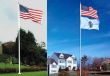 Outdoor Fiberglass Flagpoles 20ft Flagpole