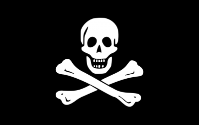 Jolly Roger Flag 16in x24in Marine Yacht Flag