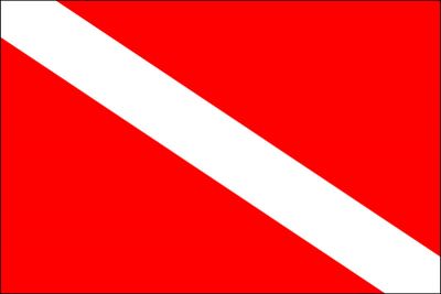 Skin Diver Flag 3ft x 5ft Marine Yacht Flag