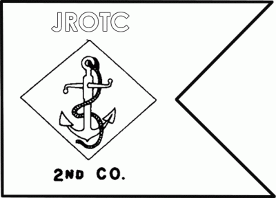 U.S. Navy JROTC Guidons - Navy Regulation Guidon Navy JROTC Guidons