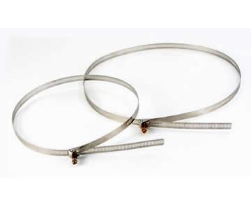 Stainless Steel Mounting Straps 12 inches House Mounted Brackets