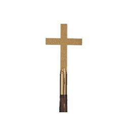 Gold Classic Cross 8in Indoor Flagpoles Ornaments