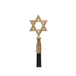 Brass Star of David 8in Indoor Flagpoles Ornaments