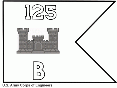 Corps of Engineers Units (ARNG) Army National Guard guidons