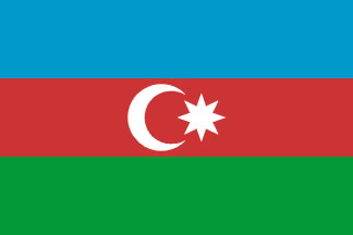 Azerbaijan Flag 3' X 5' Indoor/Parade Flag Set World Countries Flags