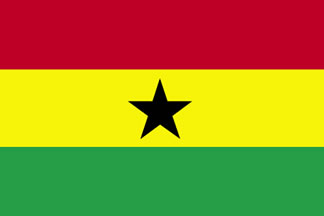 Ghana Flag 3' X 5' Indoor/Parade Flag Set World Countries Flags