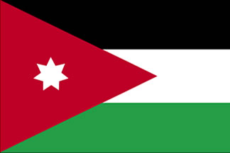 Jordan Flag 4' X 6' Indoor/Parade Flag Set World Countries Flags