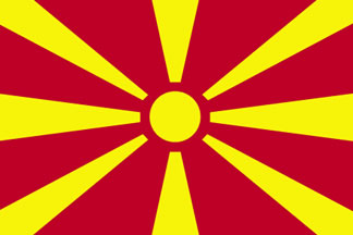 Macedonia Flag 3' X 5' Indoor/Parade Flag Set World Countries Flags
