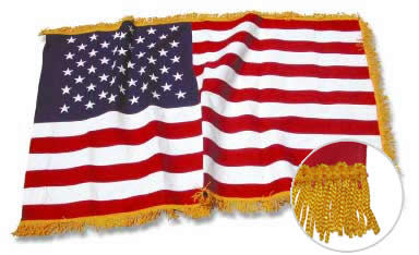 USA Fringed Flag USA Flags