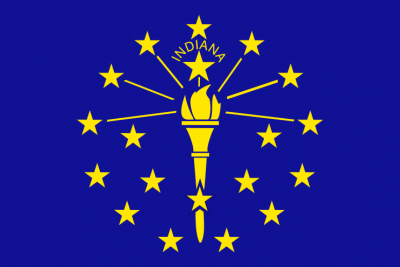 Indiana State Flag 3'x5' US State Flags Nylon