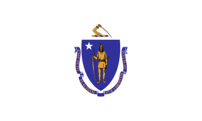 Massachusetts State Flag 3'x5' US State Flags Nylon